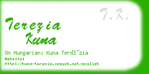 terezia kuna business card